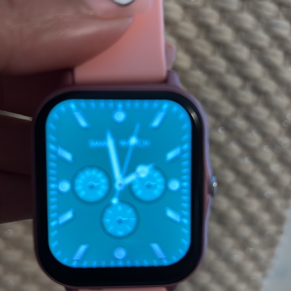 Gold Smartwatch with Beige Strap - Picture 8 of 12